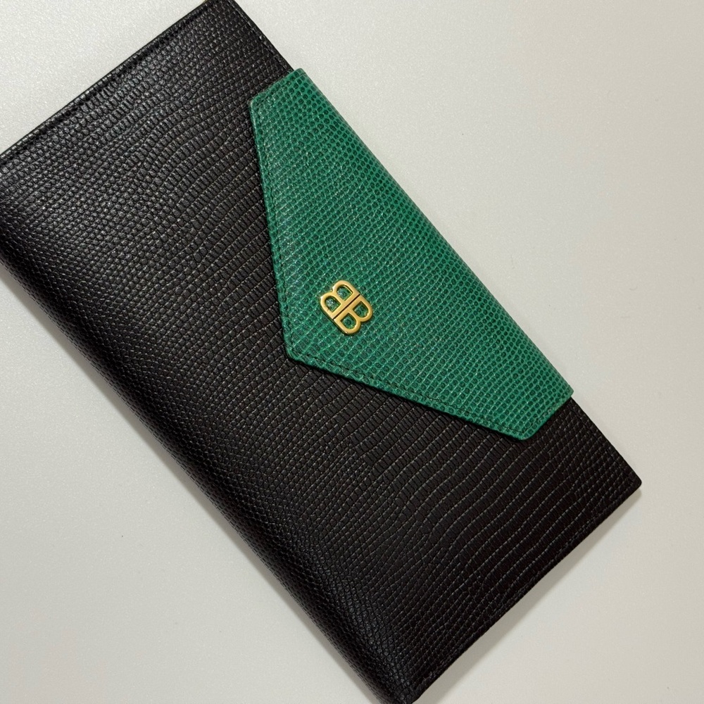 Balenciaga Emerald and Ebony Textured Accessory - Picture 2 of 8